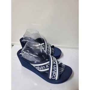 Women Calvin Klein Peep Toe Sandals Calvin Klein